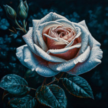 Rose in the Night Digital Painting