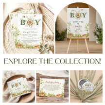 Rustic Woodland Greenery & Mushroom Baby Shower