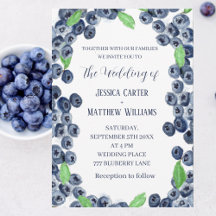 Blueberries Fruit Wedding