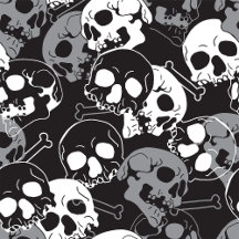 Ethereal Enigma: Intricate Patterned Skull Design