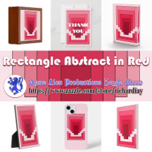 Rectangle Abstract in Red