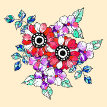 Red floral decoration