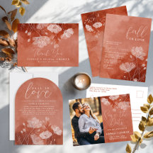 Fall in Love   Modern Terracotta Bridal Shower