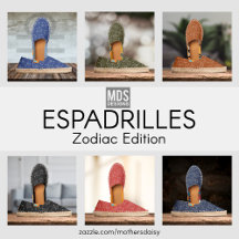 Zodiac Signs Astrology Pattern Espadrilles