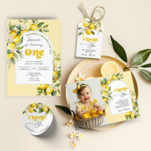 Lemonade citrus lemon birthday party