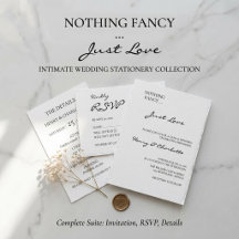 Minimalist Casual Micro Wedding Collection