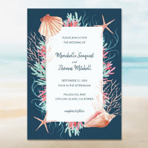 Tropical Sea Coral Reef Wedding Collection