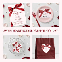 Sweetheart Soiree Elegant Bow Valentine's Day