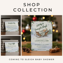 Coming to Sleigh Winter Baby Shower