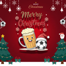 Football and beer, the ideal Christmas celebration