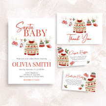 Christmas Santa Baby Shower   BS74