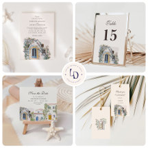 Pastel Mediterranean Italian Wedding