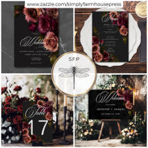 Elegant Moody Muted Rust & Burgundy Floral Wedding