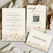 NEUTRAL BEIGE BOHO WILDFLOWER WEDDING