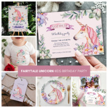 Pastel Fairytale Unicorn Theme Kids Birthday