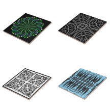 Ceramic Tiles With Abstract Designs 