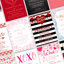 Valentine's Day Party Invitations