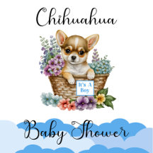 Baby Shower Party Set, Chihuahua Party Theme