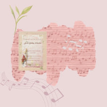 Crimson whispers birthday invitation 