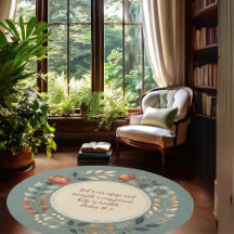 Faith Based Customizable Round Rugs