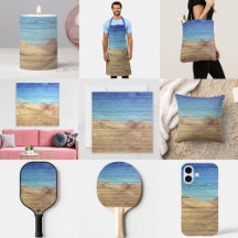 Desert Sand Dunes Beautiful Blue Sky On Wood Grain