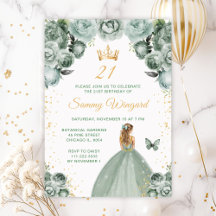 Sage Green and Gold Princess Collection