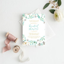 Bridal Shower - Floral Watercolor