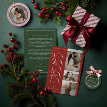 Waves of Elegance Family Christmas Photo Collage
