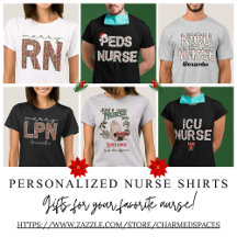 Custom Christmas Holiday Nurse Shirts and Apparel