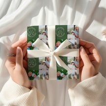 Modern golf monogram personalised  typography