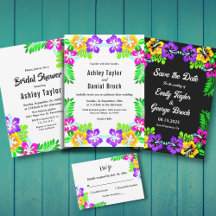 Rustic Colorful Roses Summer Floral Collection