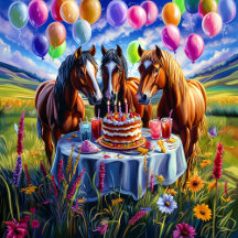 3 Horses Birthday Party
