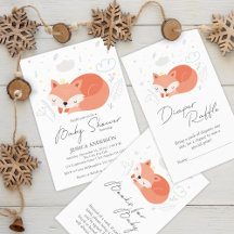 Cute Little Fox Baby Shower Collection