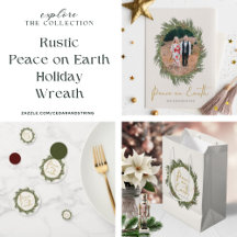 Rustic Peace on Earth Wreath