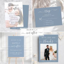 Happily Ever After Dusty Blue Wedding Suite