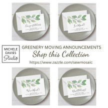 Greenery Moving Announcements.
