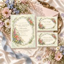 Vintage Wildflower Baby Shower