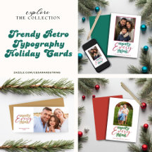 Trendy Retro Typography Holidays