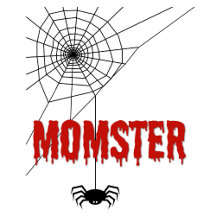 Momster Halloween Bats and Spiders