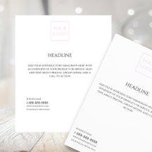 Modern White Logo Business Supplies 