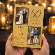 50th Wedding Anniversary Collection - Gold