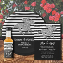SILVER RACEHORSE DERBY BRIDAL SHOWER COLLECTION
