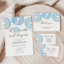 Blue donuts and diapers sprinkle collection