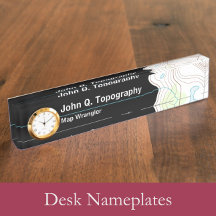 Desk Nameplates for a Geologist