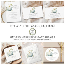Little Pumpkin Blue Baby Shower