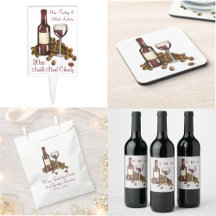 Grapes and Wine Bottle Party Collection