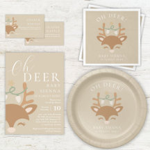 Oh Deer Baby's Almost Here Christmas Baby Shower