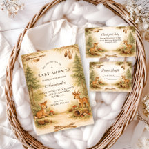 Little Hunter Woodland Deer Baby Shower