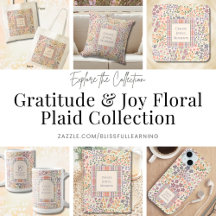 Gratitude & Joy Gift Collection - Floral Plaid