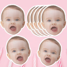 Custom Face Photo Baby Stickers 